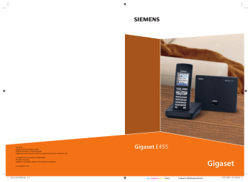 Siemens Gigaset E455 Manuel du propriétaire | Fixfr