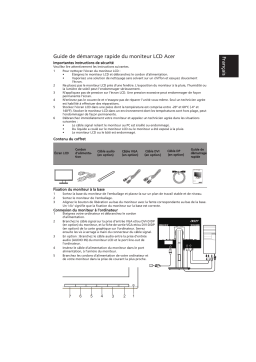 Acer B226HQL Manuel du propriétaire