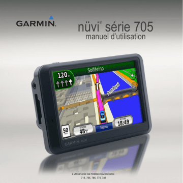 Garmin Nuvi 755T Manuel du propriétaire | Fixfr