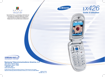 Samsung SGH-X426 Manuel du propriétaire | Fixfr