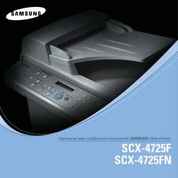 Samsung SCX-4725F Manuel du propriétaire | Fixfr