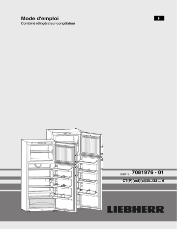 Liebherr CTsl 3306 Manuel du propriétaire | Fixfr