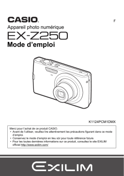 Casio Exilim EX-Z250 Manuel du propriétaire