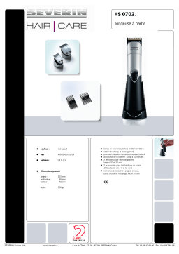 SEVERIN HS 0702 Manuel utilisateur