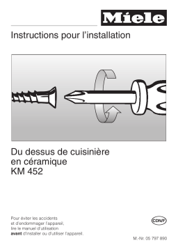 Miele KM452 POUR L Manuel du propriétaire