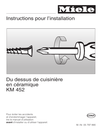 Miele KM452 POUR L Manuel du propriétaire | Fixfr