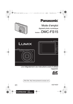Panasonic Lumix DMC-FS15 Manuel du propriétaire