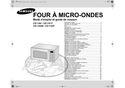 Samsung CE1160 Manuel du propriétaire