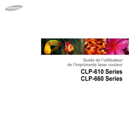 Samsung CLP-660ND-XEU Manuel du propriétaire