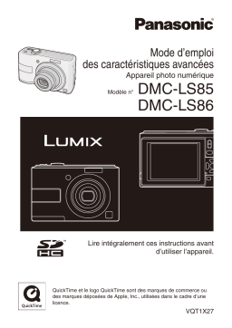 Panasonic LUMIX DMC-LS86 Manuel du propriétaire