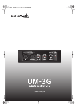 Roland UM-3G Manuel du propriétaire