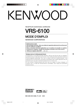 Kenwood VRS-6100 Manuel du propriétaire