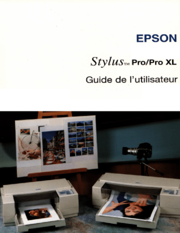 Stylus Pro XL | Epson Stylus Pro Manuel du propriétaire | Fixfr