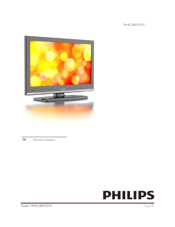 Philips 19HFL2807D Manuel du propriétaire | Fixfr