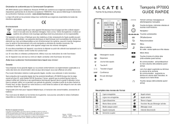 Alcatel TEMPORIS IP700G Manuel du propriétaire