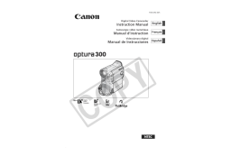 Canon Optura 300 Manuel du propriétaire