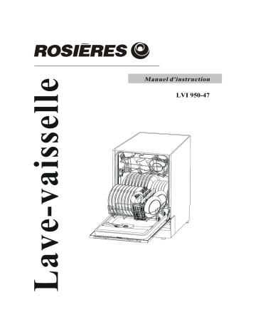 LVI950 | ROSIERES LVI 950-47 Manuel du propriétaire | Fixfr