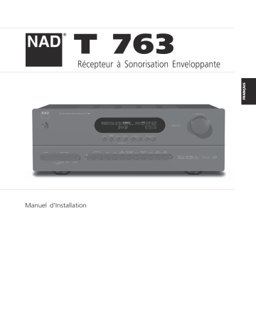 NAD T763 Manuel du propriétaire | Fixfr