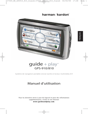 Manuel du propriétaire | Harman Kardon 810 & GPS-810 [GPS-810EU] Manuel utilisateur | Fixfr