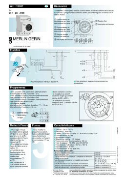 MERLIN GERIN IH 24H 2C ARM Manuel utilisateur