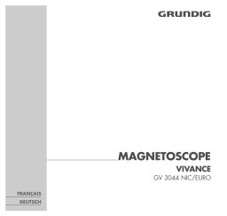 Grundig VIVANCE GV 3044 NIC/EURO Manuel du propriétaire