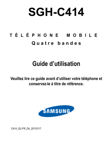 SGH-S275 | Samsung SGH-C414 Manuel du propriétaire | Fixfr