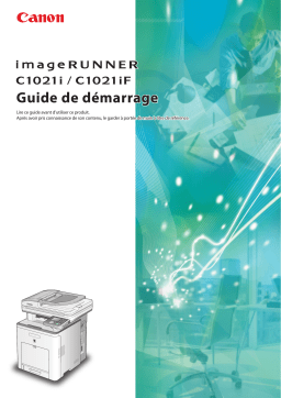 Canon IMAGERUNNER C1021IF Manuel du propriétaire