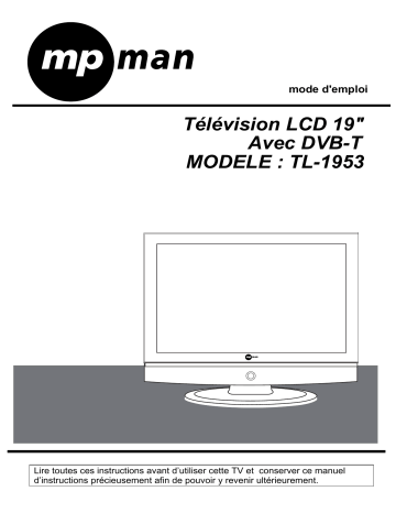 MPMan TL1953 Manuel du propriétaire | Fixfr