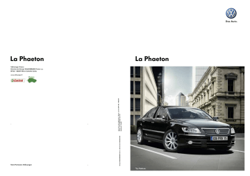 Volkswagen Phaeton Manuel du propriétaire | Fixfr