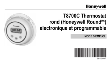 Honeywell T8700C Manuel du propriétaire | Fixfr