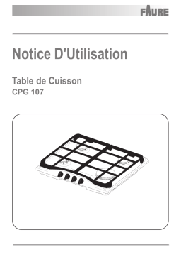 Faure CPG107X Manuel du propriétaire