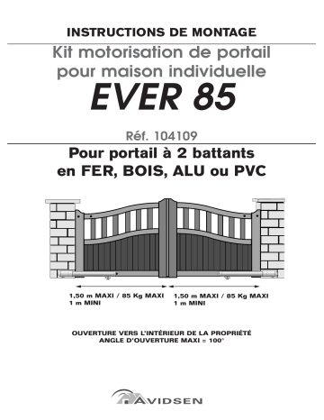 104109 | Manuel du propriétaire | Avidsen EVER 85 Manuel utilisateur | Fixfr