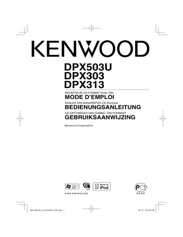 Kenwood DPX503U Manuel du propriétaire | Fixfr