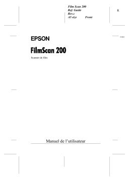Epson FILMSCAN 200 Manuel du propriétaire