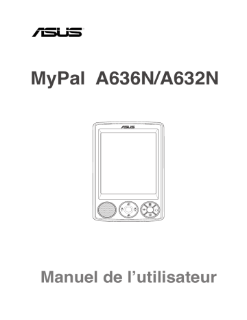 MYPAL A632N | Asus MYPAL A636N Manuel du propriétaire | Fixfr