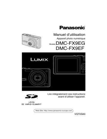 Panasonic LUMIX DMC-FX9EF Manuel du propriétaire | Fixfr
