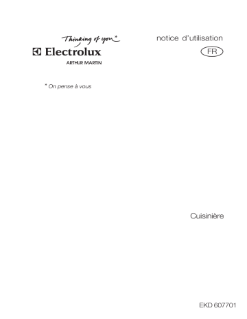 ARTHUR MARTIN EKD607701X Manuel du propriétaire | Fixfr