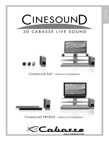 CABASSE CINESOUND Manuel du propriétaire | Fixfr