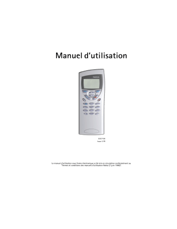 Nokia 9110 Manuel du propriétaire | Fixfr