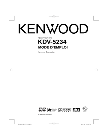 Kenwood KDV-5234 Manuel du propriétaire | Fixfr