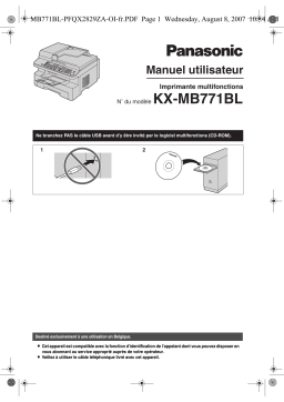 Panasonic KX-MB771BL Manuel du propriétaire