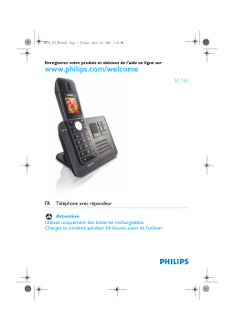 Philips SE7452B Manuel du propriétaire