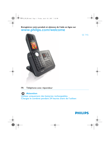 Philips SE7452B Manuel du propriétaire | Fixfr