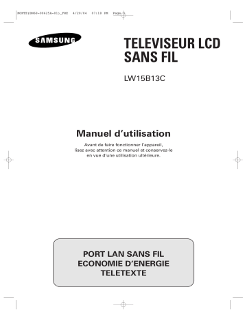 Samsung LW15B13C Manuel du propriétaire | Fixfr