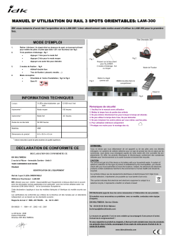 IDK MULTIMEDIA LAM-300 Manuel du propriétaire