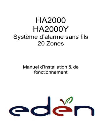 Eden HA2000PS Manuel du propriétaire | Fixfr
