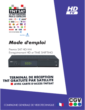 CGV 70019 PREMIO SAT HDW3 Manuel du propriétaire | Fixfr