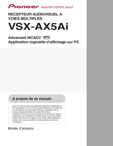 Pioneer VSX-AX5AI Manuel du propriétaire | Fixfr