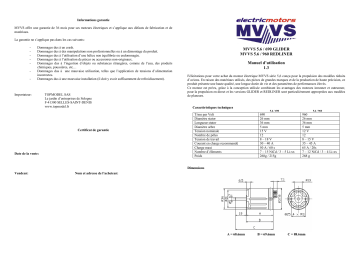 Manuel du propriétaire | MVVS 5.6-960 REDLINER Manuel utilisateur | Fixfr