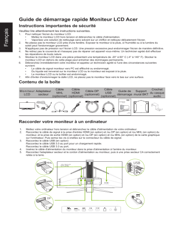 Acer XR342CK Manuel du propriétaire | Fixfr